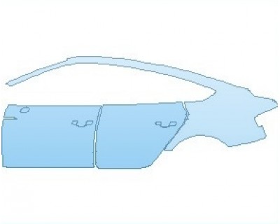 PAINT PROTECTION KIT - 2022 AUDI RS5 SPORTBACK REAR QUARTER PANEL AND DOORS LEFT SIDE - PRECUT PPF CLEAR BRA WRAP