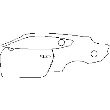 2020 FORD MUSTANG GT COUPE REAR QUARTER PANEL AND DOOR LEFT