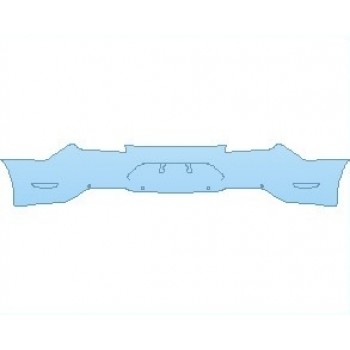 PAINT PROTECTION KIT - 2023 FORD MUSTANG GT PREMIUM COUPE REAR BUMPER WITH SENSORS - PRECUT PPF CLEAR BRA WRAP