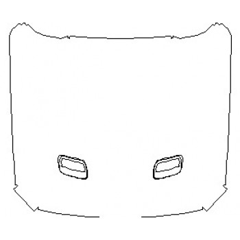 2023 FORD MUSTANG GT PREMIUM COUPE FULL HOOD (WRAPPED EDGES) REMOVE VENTS FOR INSTALL