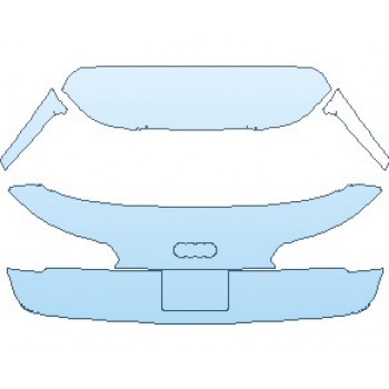 PAINT PROTECTION KIT - 2024 AUDI Q5 PREMIUM PLUS 55 TFSI E PLUG-IN HYBRID SUV REAR HATCH - PRECUT PPF CLEAR BRA WRAP