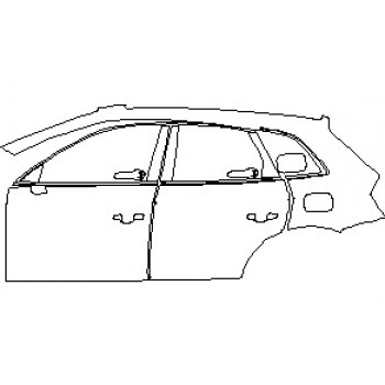 2021 AUDI Q5 PREMIUM 55 TFSI E PLUG-IN HYBRID SUV REAR QUARTER PANEL DOORS AND WINDOW TRIM LEFT SIDE