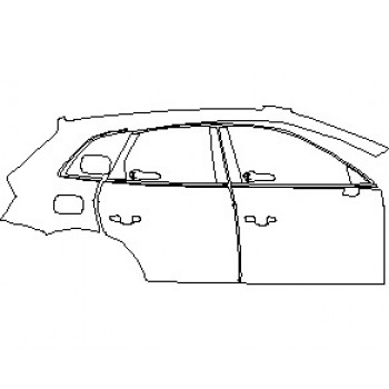 2022 AUDI Q5 PREMIUM 55 TFSI E PLUG-IN HYBRID SUV REAR QUARTER PANEL DOORS AND WINDOW TRIM RIGHT SIDE