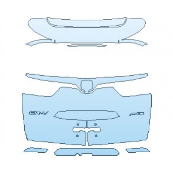 PAINT PROTECTION KIT - 2025 HONDA CR-V EX-L REAR HATCH WITH CRV & AWD EMBLEMS - PRECUT PPF CLEAR BRA WRAP