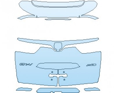 PAINT PROTECTION KIT - 2025 HONDA CR-V TOURING REAR HATCH WITH CRV & AWD EMBLEMS - PRECUT PPF CLEAR BRA WRAP