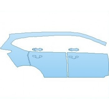 PAINT PROTECTION KIT - 2025 HONDA CR-V TOURING REAR QUARTER PANEL & DOORS RIGHT - PRECUT PPF CLEAR BRA WRAP