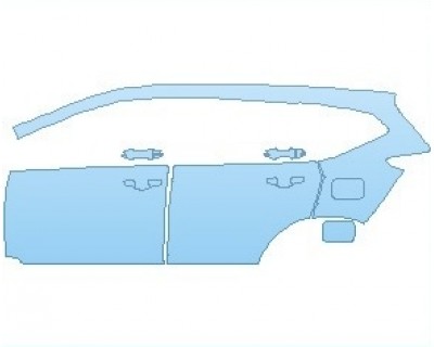 PAINT PROTECTION KIT - 2025 HONDA CR-V TOURING REAR QUARTER PANEL & DOORS LEFT - PRECUT PPF CLEAR BRA WRAP