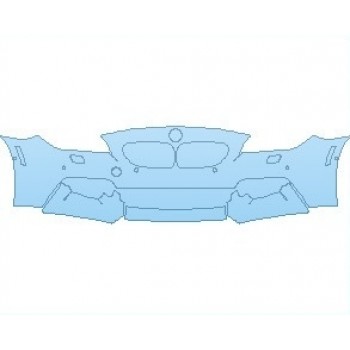 PAINT PROTECTION KIT - 2019 BMW 6 SERIES M-SPORT GRAN COUPE BUMPERS WITH SIDE CAMERAS WASHERS AND SENSORS - PRECUT PPF CLEAR BRA WRAP