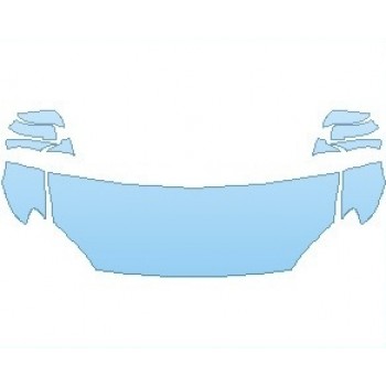 PAINT PROTECTION KIT - 2019 BMW 6 SERIES M-SPORT GRAN COUPE HOOD WRAPPED EDGES - PRECUT PPF CLEAR BRA WRAP