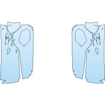 PAINT PROTECTION KIT - 2023 LAMBORGHINI HURACAN STO DOOR CARDS LEFT HAND DRIVE - PRECUT PPF CLEAR BRA WRAP