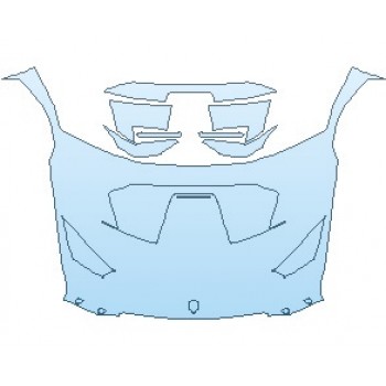 PAINT PROTECTION KIT - 2023 LAMBORGHINI HURACAN STO HOOD - PRECUT PPF CLEAR BRA WRAP