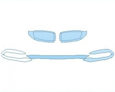 PAINT PROTECTION KIT - 2020 BMW 4 SERIES BASE GRAN COUPE BUMPER AND GRILLE TRIM - INVISIBLEMASK - 3M PAINT PROTECTION