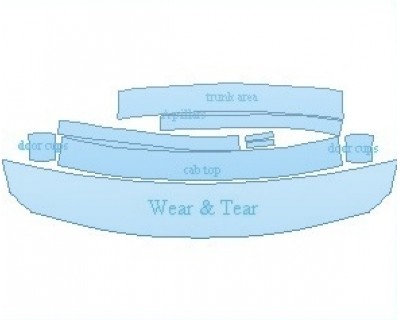 PAINT PROTECTION KIT - 2020 BMW 4 SERIES BASE GRAN COUPE COMMON WEAR AREA KIT AREAS - INVISIBLEMASK - 3M PAINT PROTECTION