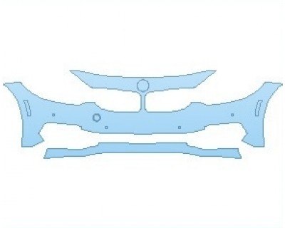 PAINT PROTECTION KIT - 2020 BMW 4 SERIES BASE GRAN COUPE BUMPER WITH SENSORS - INVISIBLEMASK - 3M PAINT PROTECTION