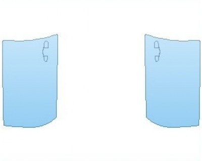 PAINT PROTECTION KIT - 2020 BMW 4 SERIES BASE GRAN COUPE DOORS FRONT - INVISIBLEMASK - 3M PAINT PROTECTION