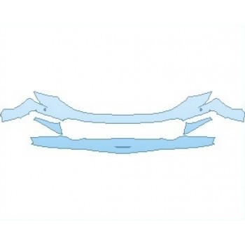 PAINT PROTECTION KIT - 2022 MCLAREN GT COUPE REAR BUMPER LOWER WITH SENSORS - PRECUT PPF CLEAR BRA WRAP