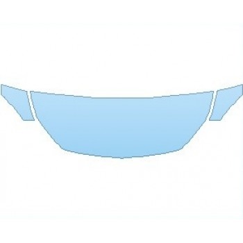 PAINT PROTECTION KIT - 2023 MERCEDES CLS CLASS AMG LINE HOOD (NO WRAPPED EDGES) - PRECUT PPF CLEAR BRA WRAP