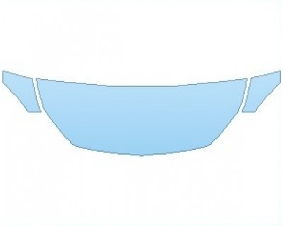 PAINT PROTECTION KIT - 2023 MERCEDES CLS CLASS AMG LINE HOOD (NO WRAPPED EDGES) - PRECUT PPF CLEAR BRA WRAP