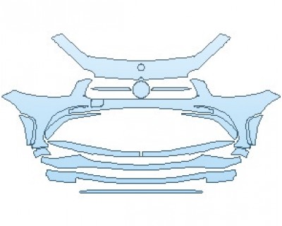 PAINT PROTECTION KIT - 2023 MERCEDES CLS CLASS AMG LINE BUMPER - PRECUT PPF CLEAR BRA WRAP