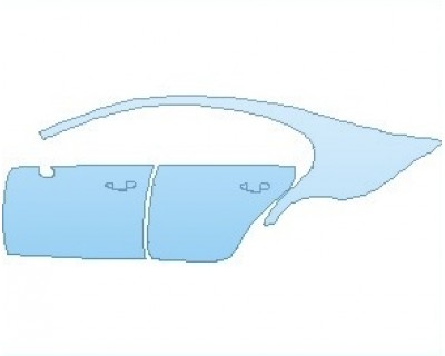 PAINT PROTECTION KIT - 2023 MERCEDES CLS CLASS AMG LINE REAR QUARTER PANELS & DOORS LEFT SIDE - PRECUT PPF CLEAR BRA WRAP