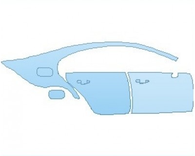 PAINT PROTECTION KIT - 2023 MERCEDES CLS CLASS AMG LINE REAR QUARTER PANELS & DOORS RIGHT SIDE - PRECUT PPF CLEAR BRA WRAP