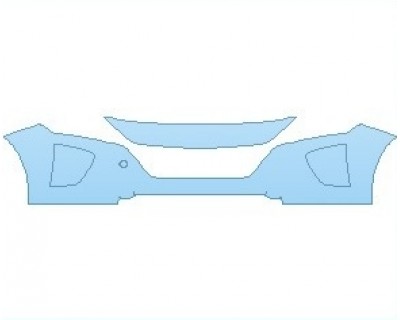 PAINT PROTECTION KIT - 2020 HYUNDAI ICONIQ SEL BUMPER - INVISIBLEMASK - 3M PAINT PROTECTION