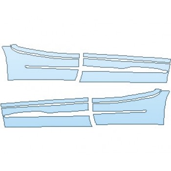 PAINT PROTECTION KIT - 2021 GMC TERRAIN DENALI ROCKER PANELS - PRECUT PPF CLEAR BRA WRAP