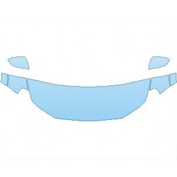 PAINT PROTECTION KIT - 2021 GMC TERRAIN DENALI HOOD (NO WRAPPED EDGES) - PRECUT PPF CLEAR BRA WRAP