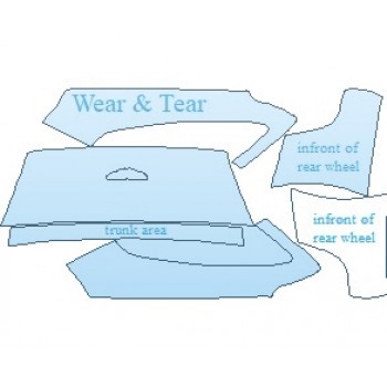 PAINT PROTECTION KIT - 2022 ASTON MARTIN VANQUISH S VOLANTE COMMON WEAR AREA KIT - PRECUT PPF CLEAR BRA WRAP