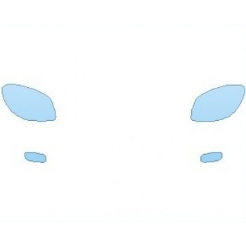 PAINT PROTECTION KIT - 2022 SMART FORTWO PURE CONVERTIBLE LIGHTS - PRECUT PPF CLEAR BRA WRAP