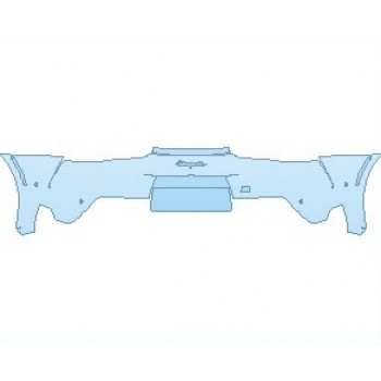 PAINT PROTECTION KIT - 2023 TOYOTA GR SUPRA LAUNCH EDITION REAR BUMPER WITH SENSORS - PRECUT PPF CLEAR BRA WRAP