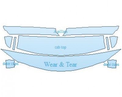PAINT PROTECTION KIT - 2025 TOYOTA GR SUPRA 3 COMMON WEAR AREA KIT - PRECUT PPF CLEAR BRA WRAP