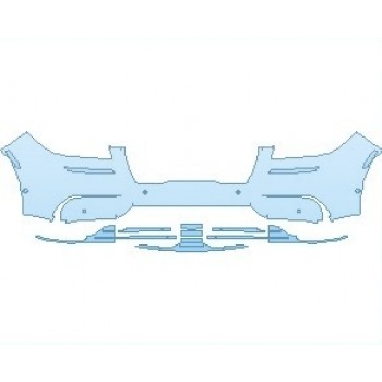PAINT PROTECTION KIT - 2023 LINCOLN CORSAIR STANDARD BUMPER WITH SENSORS - PRECUT PPF CLEAR BRA WRAP