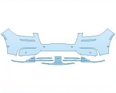 PAINT PROTECTION KIT - 2023 LINCOLN CORSAIR STANDARD BUMPER WITH SENSORS - PRECUT PPF CLEAR BRA WRAP