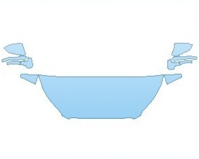 PAINT PROTECTION KIT - 2023 LINCOLN CORSAIR STANDARD HOOD (NO WRAPPED EDGES) - PRECUT PPF CLEAR BRA WRAP