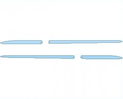 PAINT PROTECTION KIT - 2023 LINCOLN CORSAIR STANDARD LOWER DOOR INSERTS - PRECUT PPF CLEAR BRA WRAP