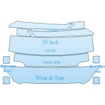PAINT PROTECTION KIT - 2023 LINCOLN CORSAIR STANDARD COMMON WEAR AREA KIT - PRECUT PPF CLEAR BRA WRAP