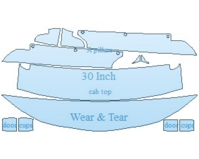PAINT PROTECTION KIT - 2021 CHEVROLET TRAILBLAZER RS COMMON WEAR AREA KIT - PRECUT PPF CLEAR BRA WRAP