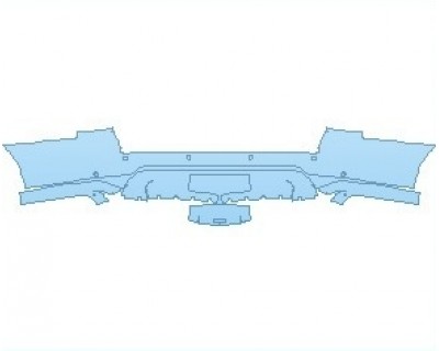 PAINT PROTECTION KIT - 2021 FORD EXPEDITION XL STX BASE REAR BUMPER WITH SENSORS - PRECUT PPF CLEAR BRA WRAP