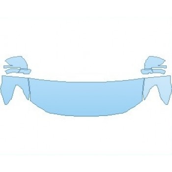 Precut PPF Kit – Clear Bra Paint Protection Film PAINT PROTECTION KIT - 2021 FORD EXPEDITION XLT BASE HOOD (WRAPPED EDGES) - PRECUT PPF CLEAR BRA WRAP