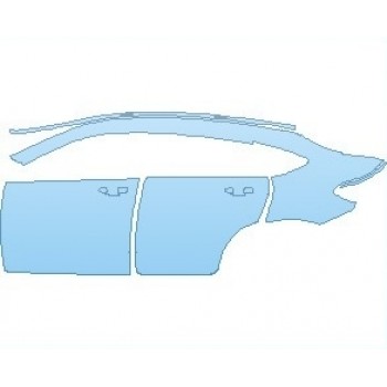 Precut PPF Kit – Clear Bra Paint Protection Film PAINT PROTECTION KIT - 2021 MERCEDES GLC CLASS AMG GLC 63 COUPE REAR QUARTER PANEL AND DOORS LEFT SIDE - PRECUT PPF CLEAR BRA WRAP