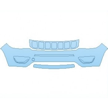 PAINT PROTECTION KIT - 2022 JEEP COMPASS ALITUDE BUMPER - PRECUT PPF CLEAR BRA WRAP