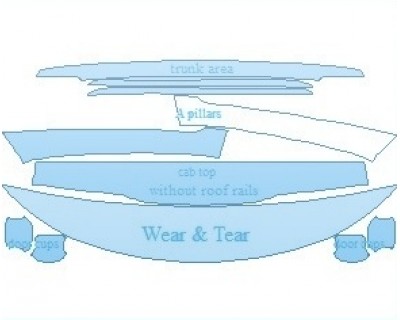 2023 KIA SORENTO LX COMMON WEAR AREA KIT WITHOUT ROOF RAILS