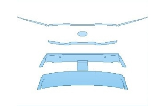 PAINT PROTECTION KIT - 2023 KIA SORENTO S WITH SPORT APPEARANCE PKG. GRILLE & TRIM WITH SENSORS - PRECUT PPF CLEAR BRA WRAP