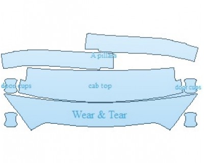 PAINT PROTECTION KIT - 2023 SUBARU ASCENT TOURING COMMON WEAR AREA KIT - PRECUT PPF CLEAR BRA WRAP
