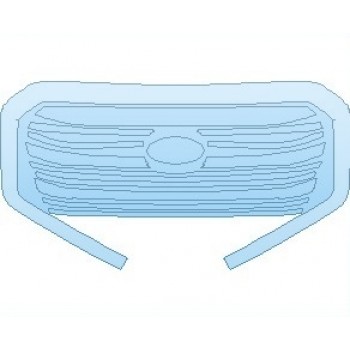 PAINT PROTECTION KIT - 2023 SUBARU ASCENT TOURING GRILLE - PRECUT PPF CLEAR BRA WRAP