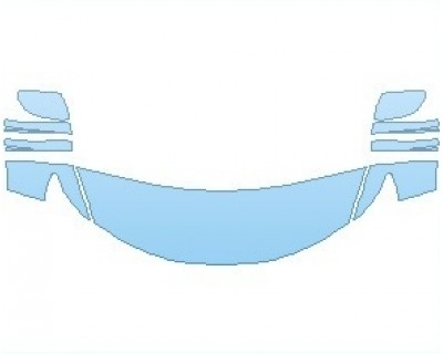 PAINT PROTECTION KIT - 2023 HONDA FIT LX HOOD (NO WRAPPED EDGES) - PRECUT PPF CLEAR BRA WRAP