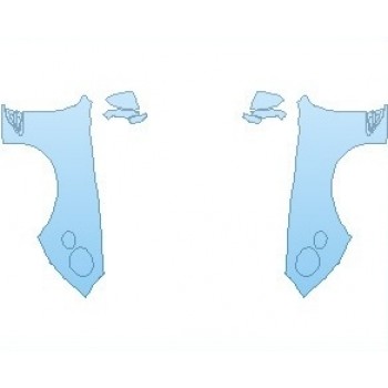 PAINT PROTECTION KIT - 2022 BENTLEY CONTINENTAL GT CONVERTIBLE FULL FENDERS (WRAPPED EDGES) - PRECUT PPF CLEAR BRA WRAP