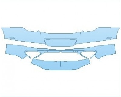 PAINT PROTECTION KIT - 2021 BENTLEY CONTINENTAL GT CONVERTIBLE REAR BUMPER - PRECUT PPF CLEAR BRA WRAP