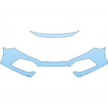 PAINT PROTECTION KIT - 2021 HONDA CIVIC EX COUPE BUMPER - PRECUT PPF CLEAR BRA WRAP